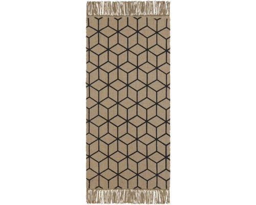 Teppich Cancun Hexagon natur 70x140 cm