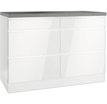 Unterschrank mit sechs Schubladen und Arbeitsplatte