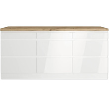 Kommode mit drei Schubladen und einer Holzplatte