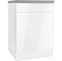 Unterschrank mit drei Schubladen und Arbeitsplatte