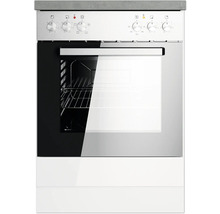 Freistehender Elektroherd mit Bedienknöpfen und Sichtfenster