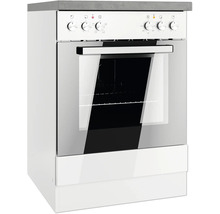 Freistehender Elektroherd mit Glaskeramikkochfeld und Backofen