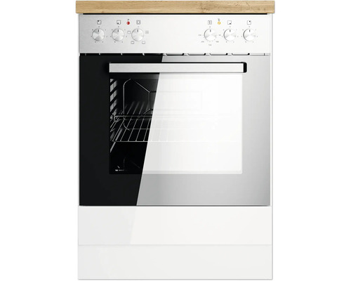 Einbauherd mit Glaskeramikkochfeld und Bedienfeld oben