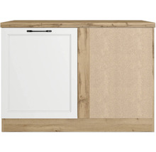 Küchenunterschrank mit weißer Tür und Griff