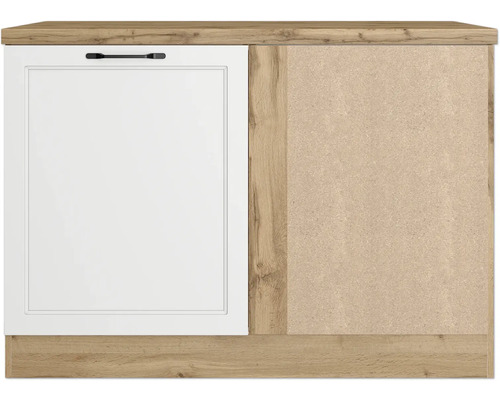 Küchenunterschrank mit weißer Tür und Griff