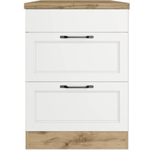 Küchenunterschrank mit zwei Schubladen und Holzdekor