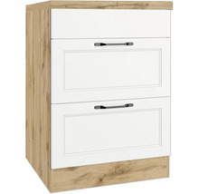 Unterschrank mit zwei Schubladen und einer Tür für Stauraum