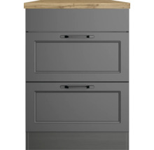 Küchenunterschrank mit zwei Schubladen und Arbeitsplatte