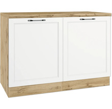 Küchenunterschrank mit zwei Türen und Griffen