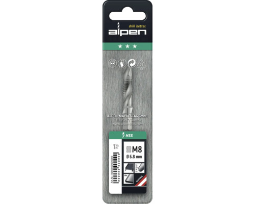 Alpen Gewindebohrer M8 mit einem Durchmesser von 6,8 Millimeter