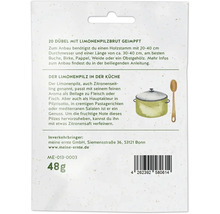 20 Dübel mit Limonenpilzbrut geimpft