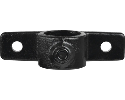 Rohrschelle aus Metall mit Befestigungslöchern