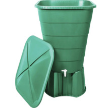 Regentonne aus Kunststoff mit Deckel und Auslaufhahn