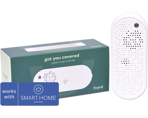 frient Range Extender (Zigbee) - Kompatibel mit SMART HOME by hornbach Frient Zigbee Range Extender mit Verpackung
