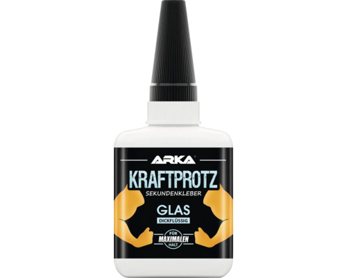 ARKA Kraftprotz Sekundenkleber Glas dickflüssig 50 g Arka Kraftprotz Sekundenkleber dickflüssig für Glas