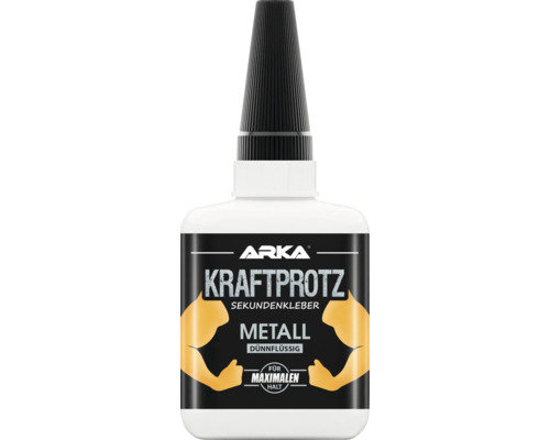 ARKA Kraftprotz Sekundenkleber Metall dünnflüssig 50 g Arka Kraftprotz Sekundenkleber für Metall, dünnflüssig