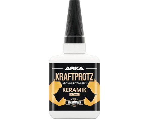 ARKA Kraftprotz Sekundenkleber Keramik flüssig 50 g Arka Kraftprotz Sekundenkleber für Keramik
