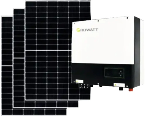 PV-Komplettanlage DAH 5 kWp, inkl. notstromfähigen Hybrid-Wechselrichter und Zubehör für Bitumen Flachdach (inkl. Aufständerung)