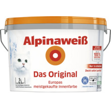 Alpinaweiß Innenfarbe, 1 Liter, für circa 8,5 Quadratmeter