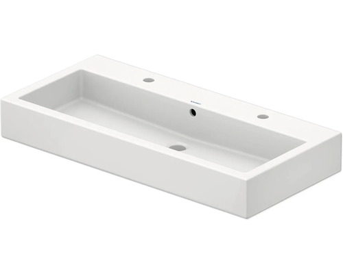 Doppelwaschtisch Duravit Vero eckig 100x47 cm weiß