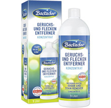 Bactador Geruchs- und Fleckenentferner Konzentrat, 1 Liter Flasche und Karton