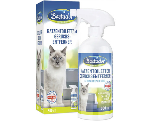Bactador Katzenstreu Geruchsentferner im 500 ml Behälter mit Sprühkopf