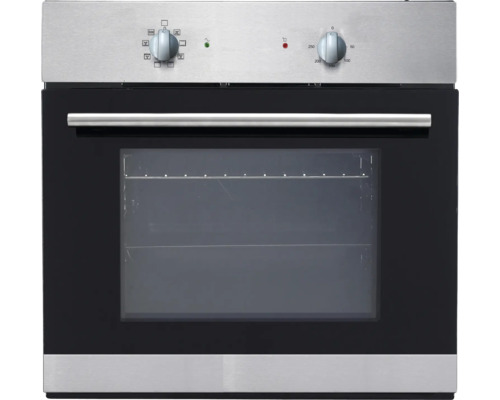 Edelstahl Einbaubackofen mit Sichtfenster