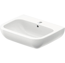 Waschtisch Duravit D-Code halbrund 65x50 cm weiß