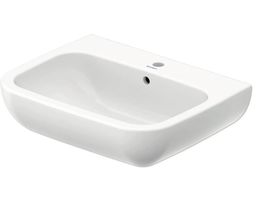 Waschtisch Duravit D-Code halbrund 65x50 cm weiß