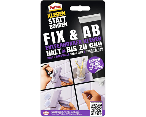Pattex Kleben statt Bohren Fix und AB Montagekleber Verpackung