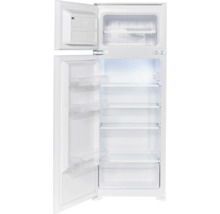 Geöffneter, weißer Kühlschrank mit Gefrierfach