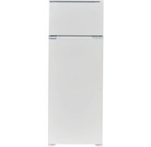 Weißer Kühl- und Gefrierschrank mit zwei Türen