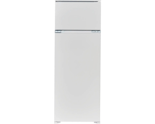 Weißer Kühl- und Gefrierschrank mit zwei Türen