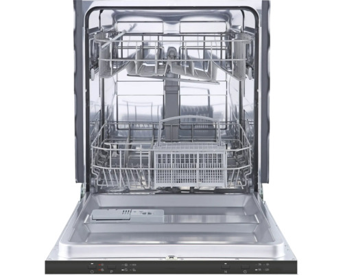 Geöffneter Geschirrspüler mit Geschirrkörben