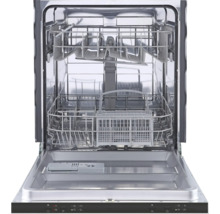 Offener Geschirrspüler mit Innenraumansicht