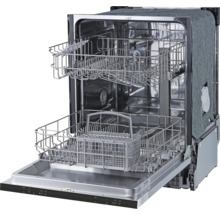 Geöffneter Geschirrspüler mit Geschirrkörben