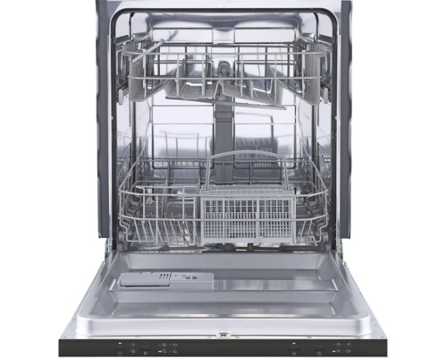 Geöffneter Geschirrspüler mit Körben