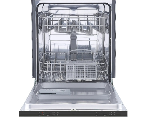 Offener Geschirrspüler mit Innenansicht