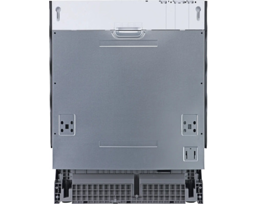 Rückansicht eines Geschirrspülers mit Details zur Installation