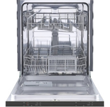 Offener Geschirrspüler mit Geschirrkörben