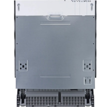 Rückansicht eines Geschirrspülers zur Veranschaulichung von Anschlüssen und Bauweise.