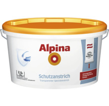 Alpina Schutzanstrich, 2,5 Liter Eimer, transparenter Spezialanstrich