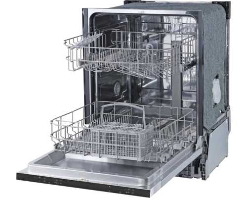 Offener Geschirrspüler mit zwei Körben