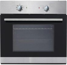 Einbaubackofen mit Glastür und Bedienknöpfen