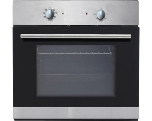 Einbaubackofen mit Glastür und Bedienknöpfen