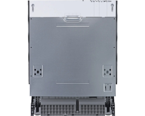 Rückansicht eines Geschirrspülers zur Installation in der Küche.