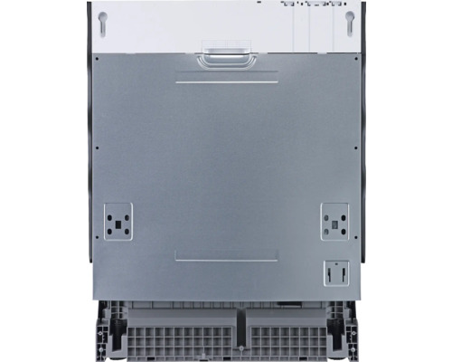 Rückansicht eines Geschirrspülers mit Anschlüssen