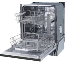 Offener Geschirrspüler mit Geschirrkörben