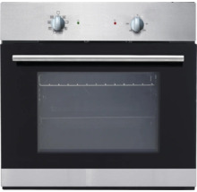 Einbaubackofen mit Glasfront und Bedienknebeln