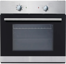 Einbaubackofen mit Glastür und Drehknöpfen zur Bedienung